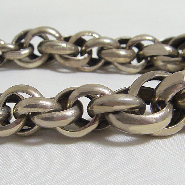 (b1184)Silver bracelet type Rolo.